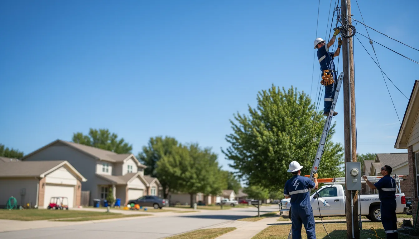 Residential electrician providing installation services in Camden, MS